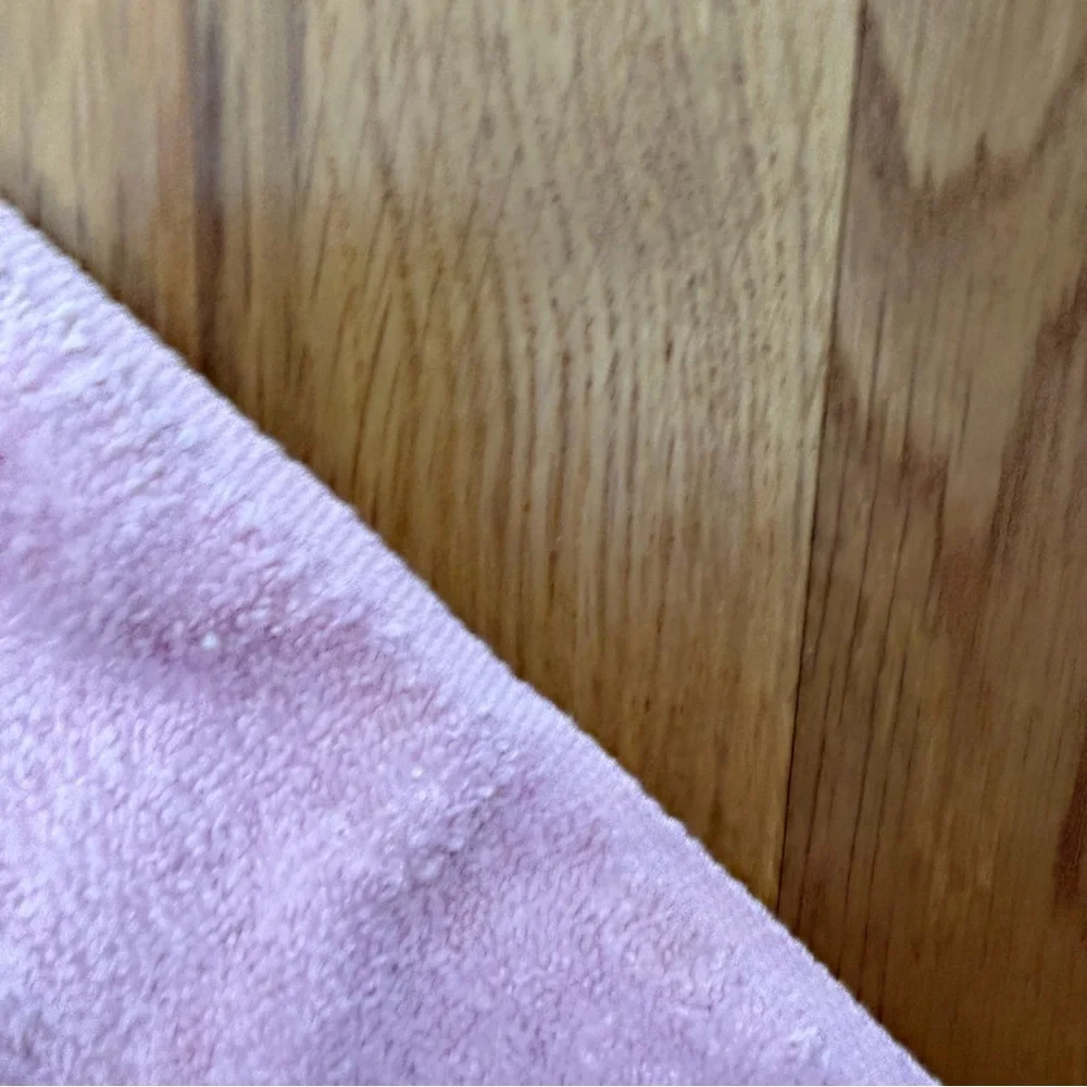 Vintage Callaway Hand Towel Wash Cloth HAPPY BIRTHDAY embroidered pink